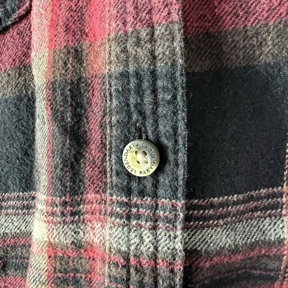 Legendary White Tails Flannel Shirt Women’s MD Red Black Check - Picture 4 of 15